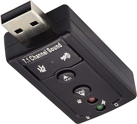 TARJETA DE SONIDO USB USB 7.1 VIRTUAL CONTROL DE VOLUMEN